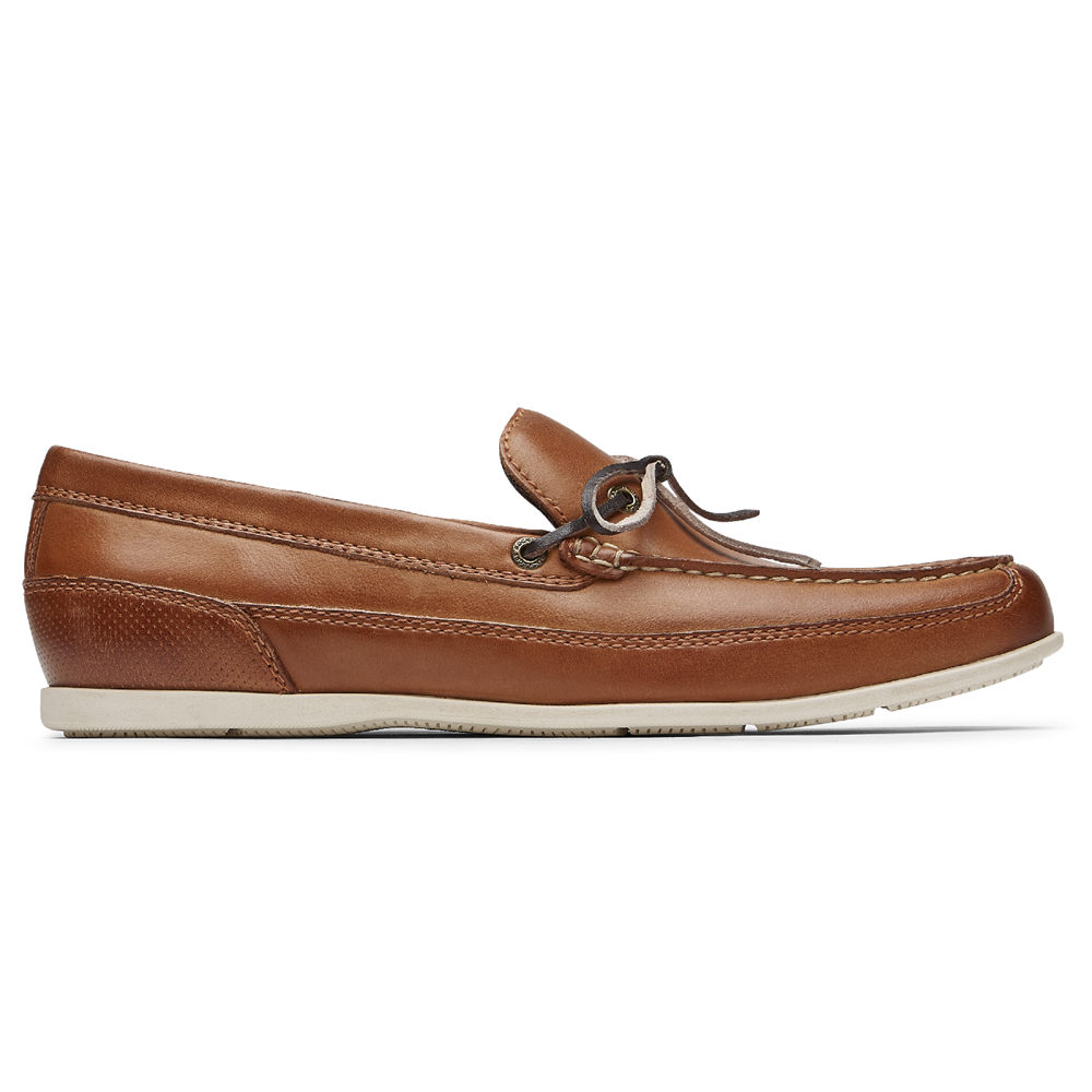 Rockport Singapore Mens Loafers - Malcom Tie Brown - WC9031756